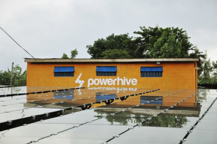 A Powerhive microgrid combining solar and storage. Image credit: Powerhive.